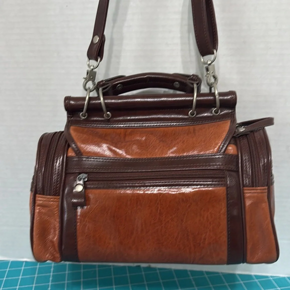 Vintage Brown Leather Camera/Doctor Bag Crossbody #Steampunk - Picture 5 of 15